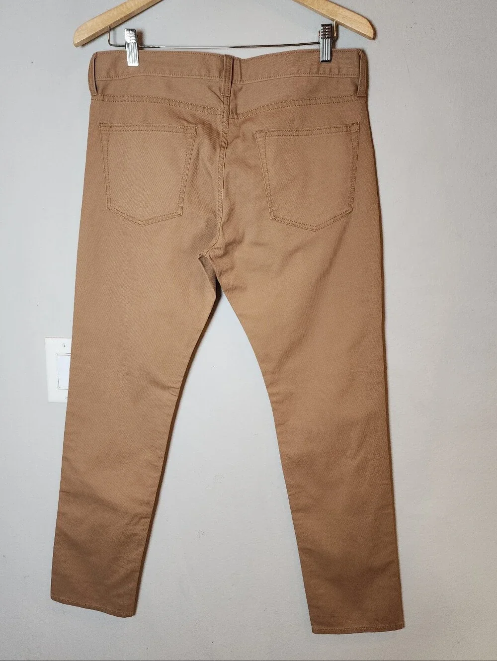 NWT J. Crew 484 Slim-fit Tan Khaki Pants Lightweight Stretch Twill Size 31 31×30